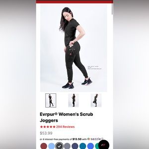 Fit scrubs joggers - regular NWT